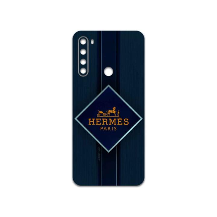 برچسب پوششی ماهوت مدل Hermes-Logo مناسب برای گوشی موبایل شیائومی Redmi Note 8 2021 MAHOOT Hermes-Logo Cover Sticker for Xiaomi Redmi Note 8 2021